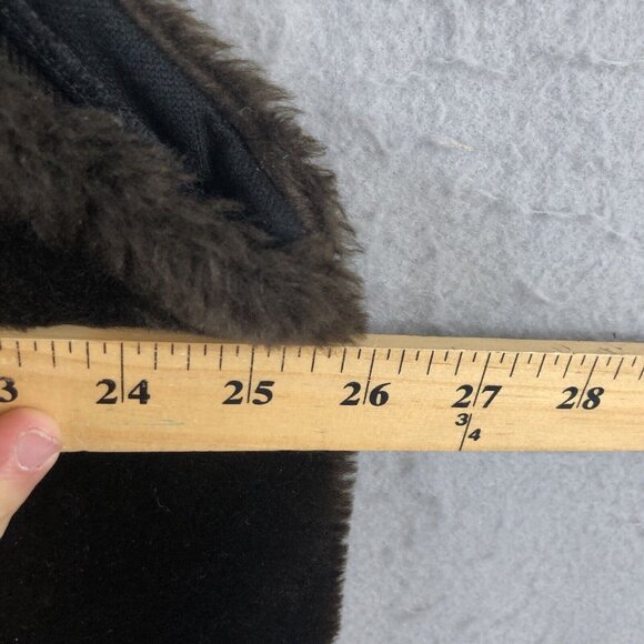 Vintage Carol Wier Vegan Fur Vest Womens Extra Large Brown Faux USA Mobwife - Picture 4 of 13